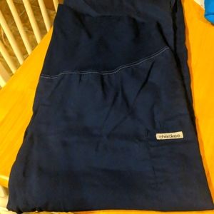 Cherokee Navy Maternity Scrub Pants (M)